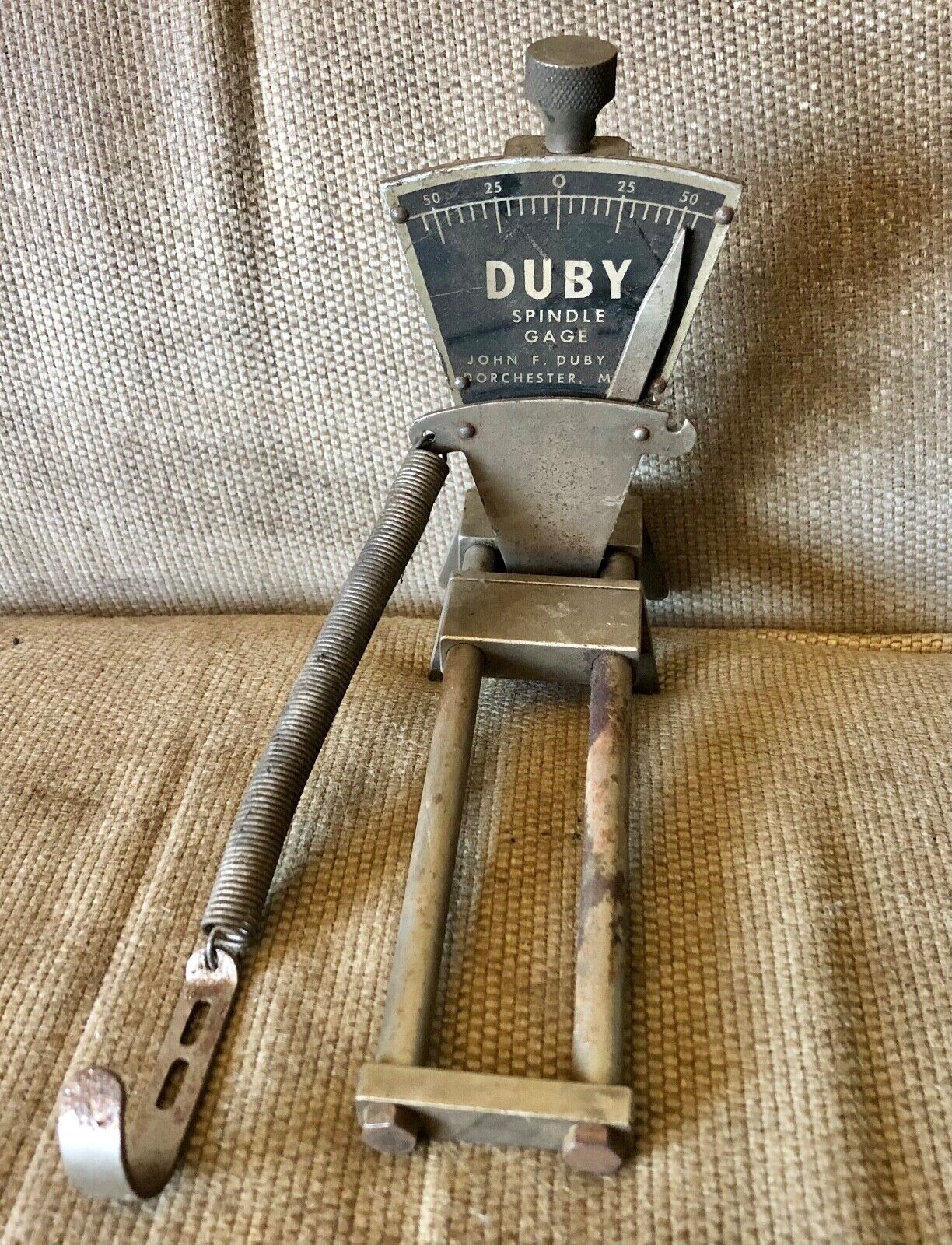 Vintage John F. Duby Spindle Gage Alignment Tool - USA