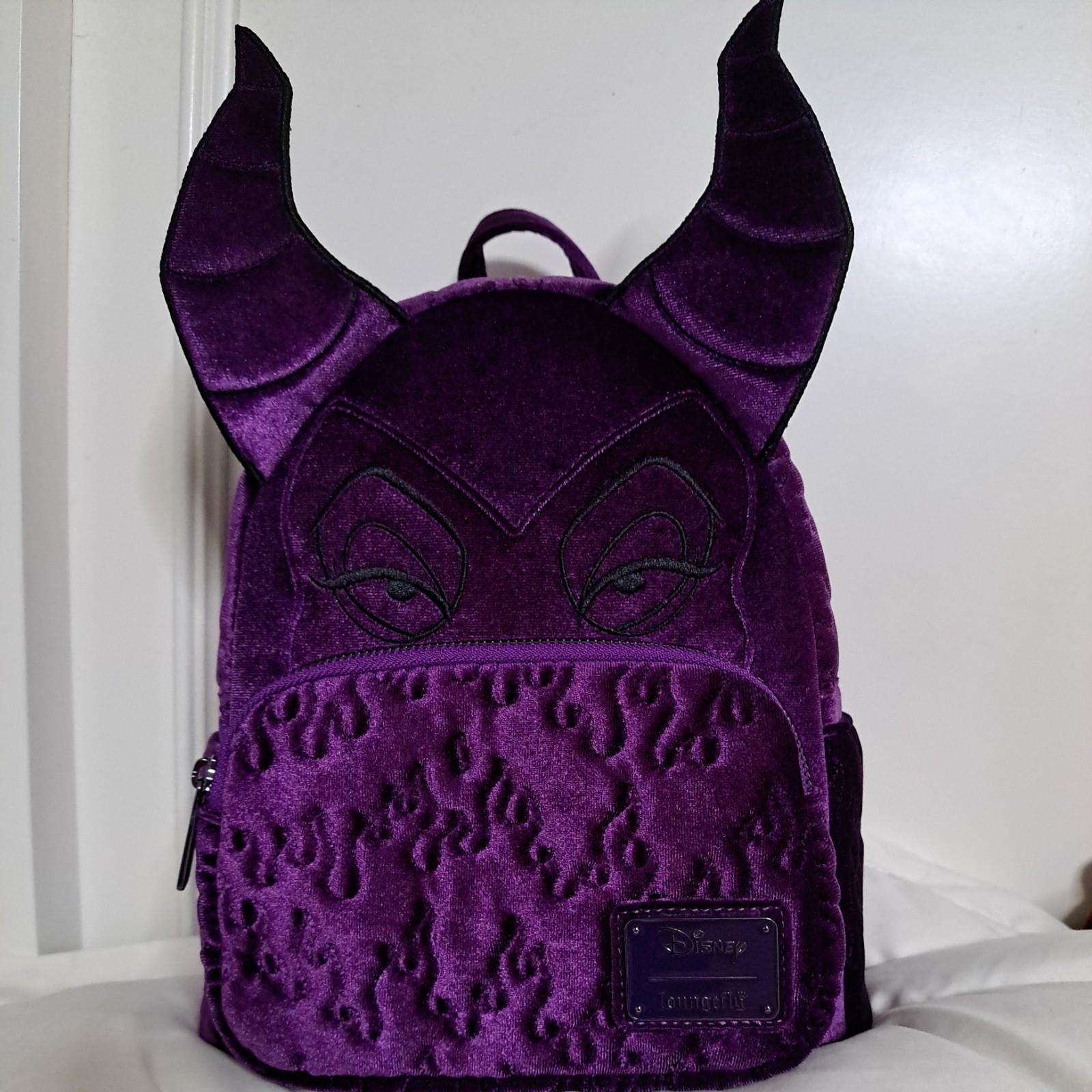 Loungefly Disney Maleficent Velvet Figural Mini Backpack NWT BoxLunch New Loungefly Disney Maleficent Velvet Figural Mini Backpack NWT BoxLunch New