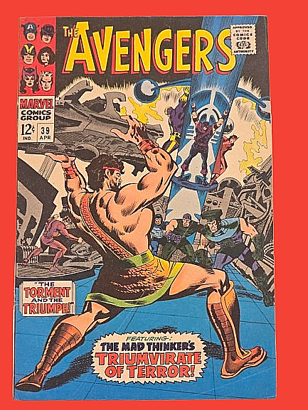 The Avengers #39 April 1967 Marvel Silver Age Hawkeye Hercules Mad Thinker