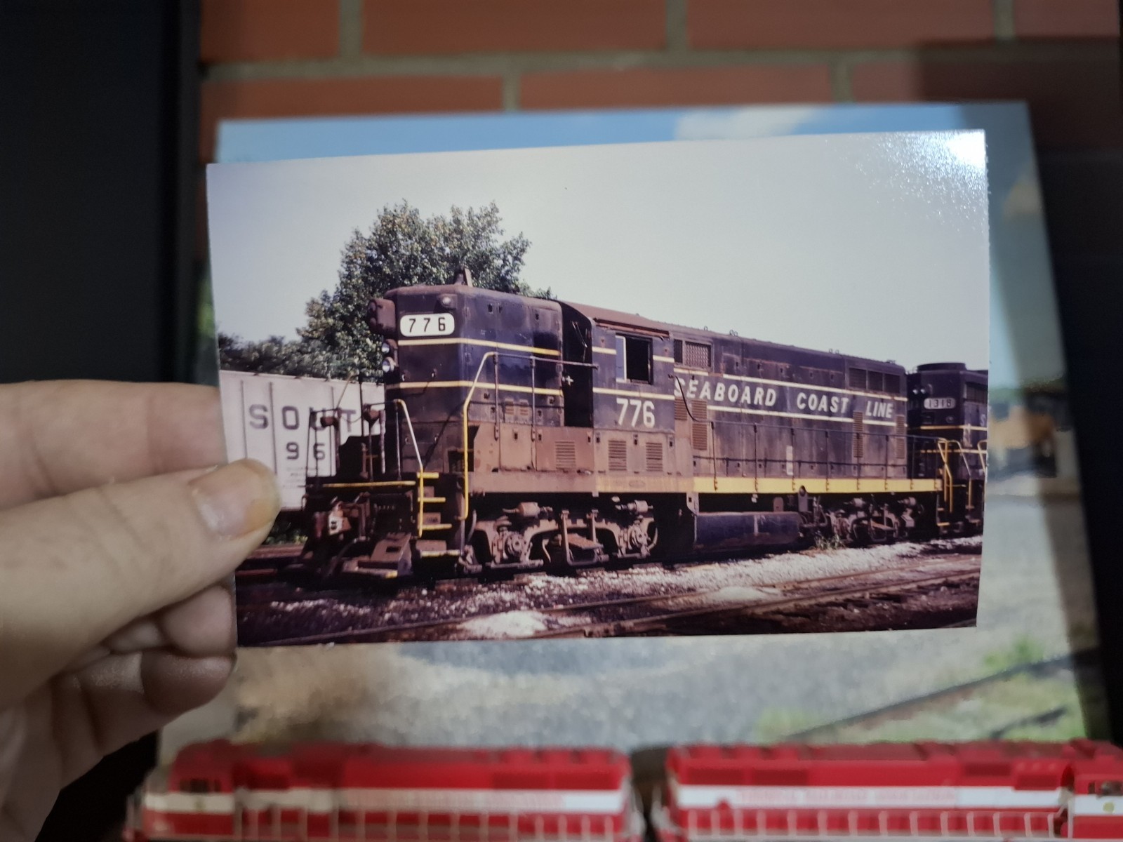 3x5 Print - Seaboard Coast Line GP9 #776 - Spartanburg, SC - 12/9/197