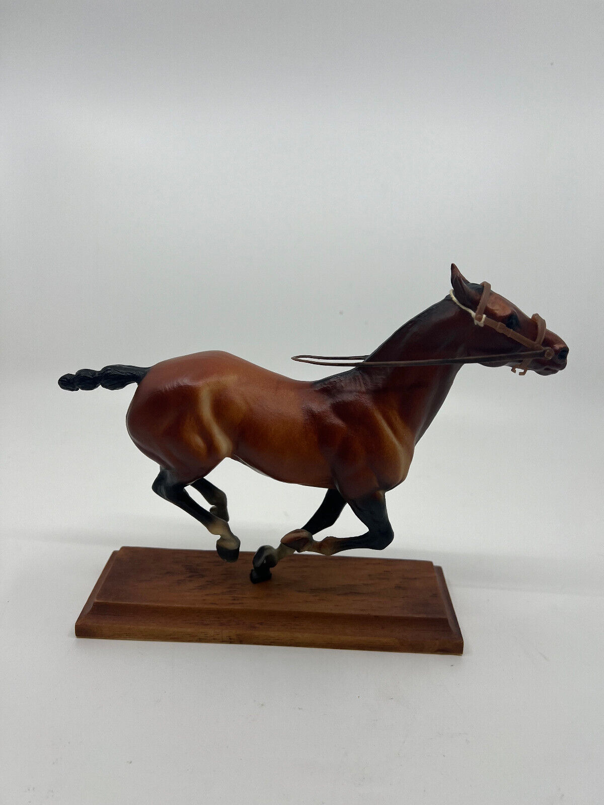 Vintage Breyer Bay Polo Pony Tied Tail Mold #626 with Original Stand & Box