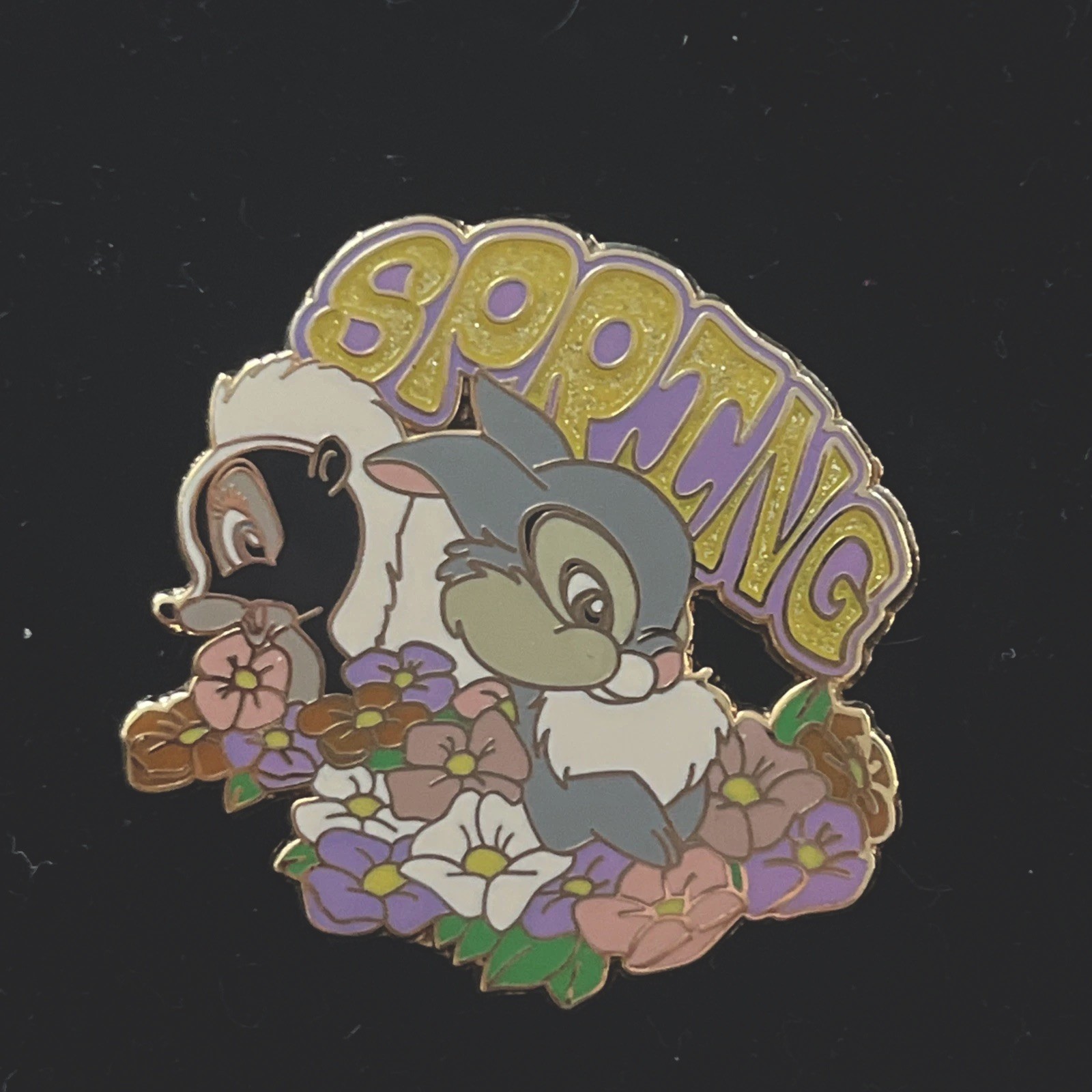 DISNEY SHOPPING THUMPER & FLOWER SPRING FLOWERS SPARKLE 2010 LE 250 PIN RARE DISNEY SHOPPING THUMPER & FLOWER SPRING FLOWERS SPARKLE 2010 LE 250 PIN RARE