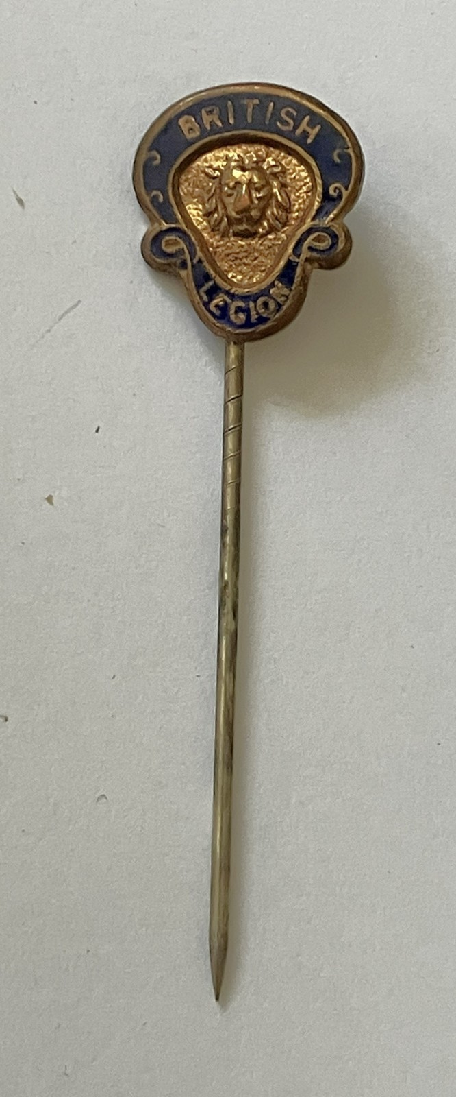 Older British Legion Member's lapel pin