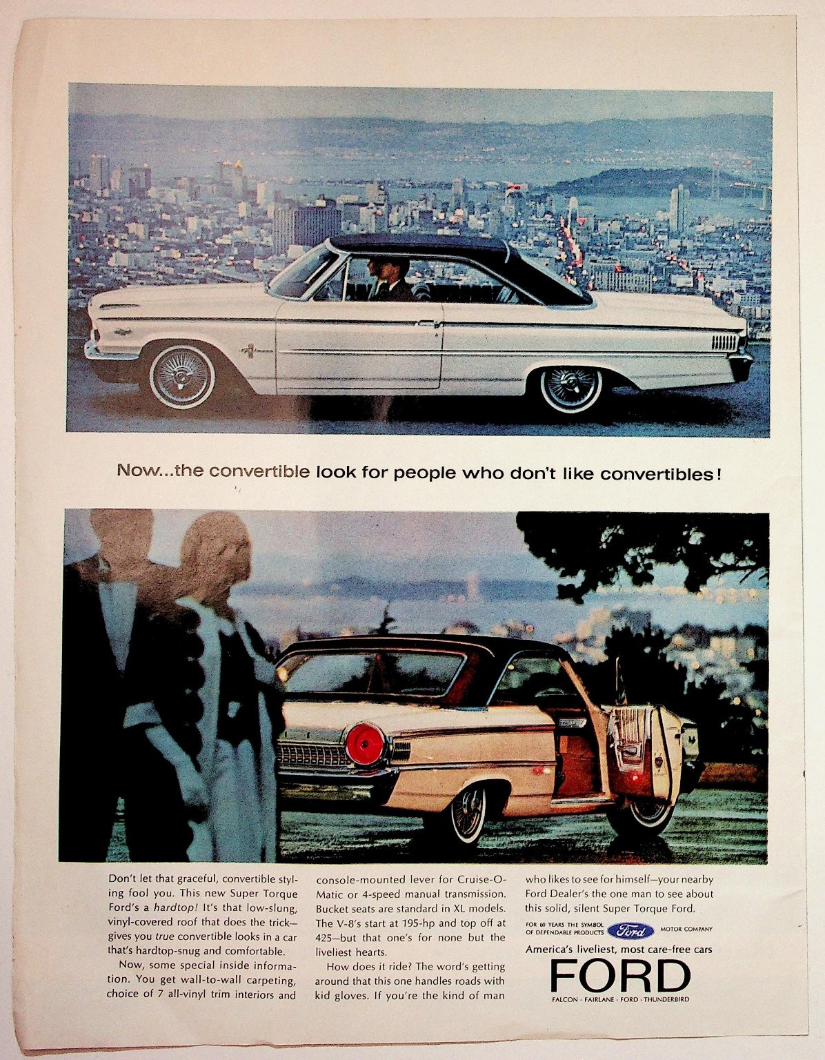 1963 Ford Galaxie 500 XL Hardtop Vintage Car Magazine Ad San Francisco 1963 Ford Galaxie 500 XL Hardtop Vintage Car Magazine Ad San Francisco