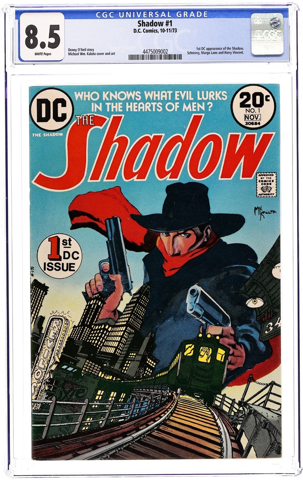 Shadow #1 1st DC Appearance of the Shadow - 1973 - CGC 8.5 - Michael Wm. Kaluta