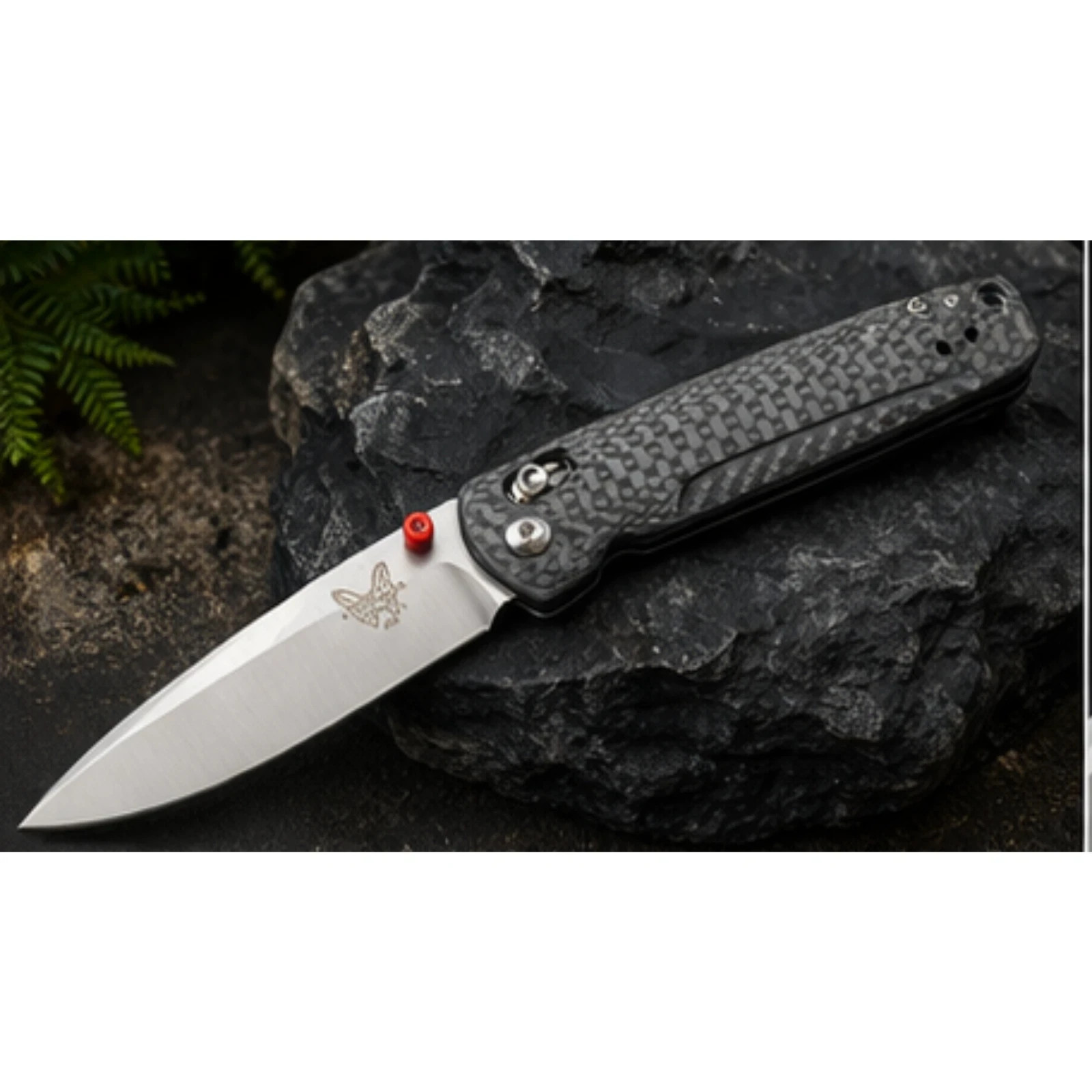 Benchmade BM 485 Folding Pocket Knife Carbon Fiber Handle EDC Benchmade BM 485 Folding Pocket Knife Carbon Fiber Handle EDC