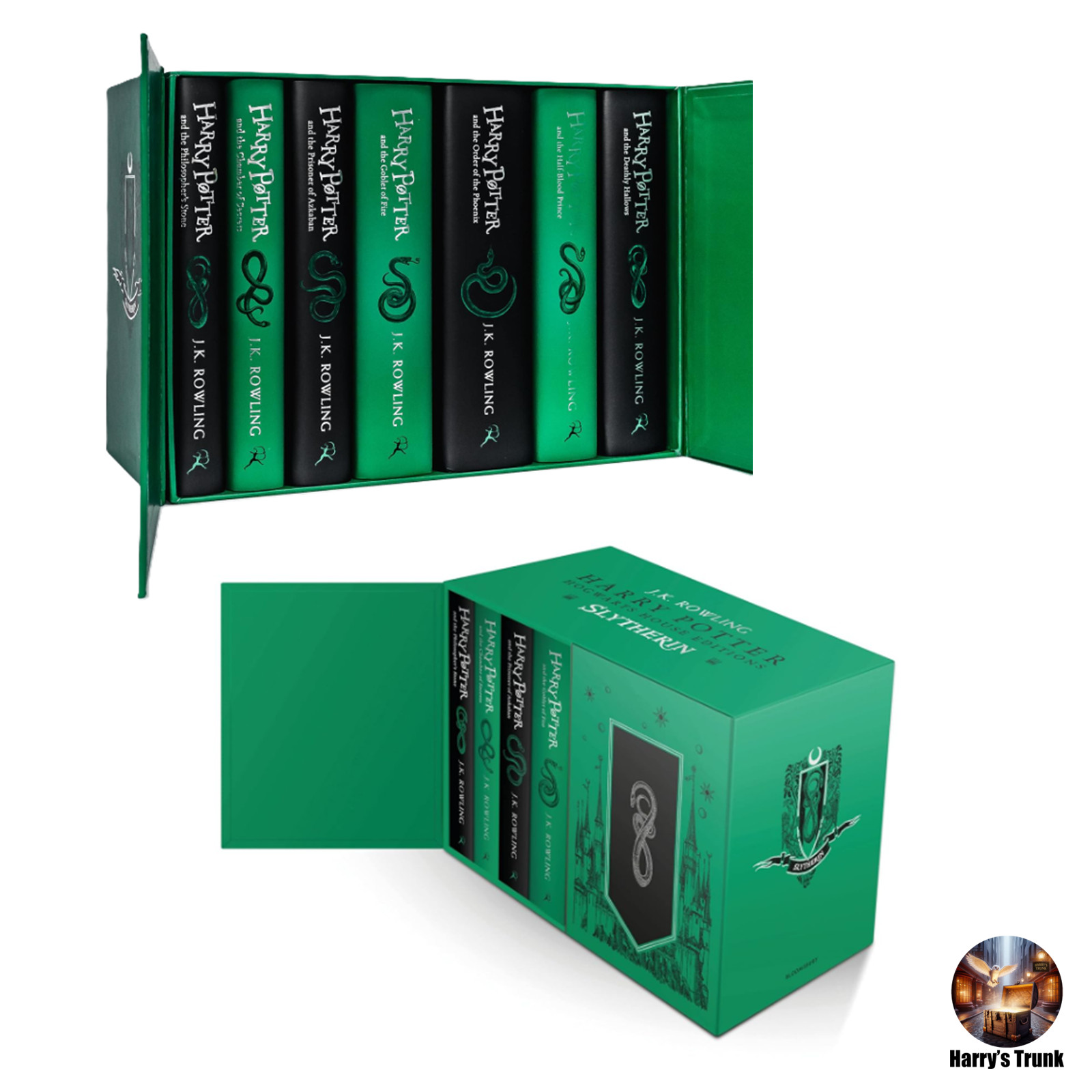 Harry Potter Slytherin House 20th Anniversary Edition Box Set (Books 1-7)