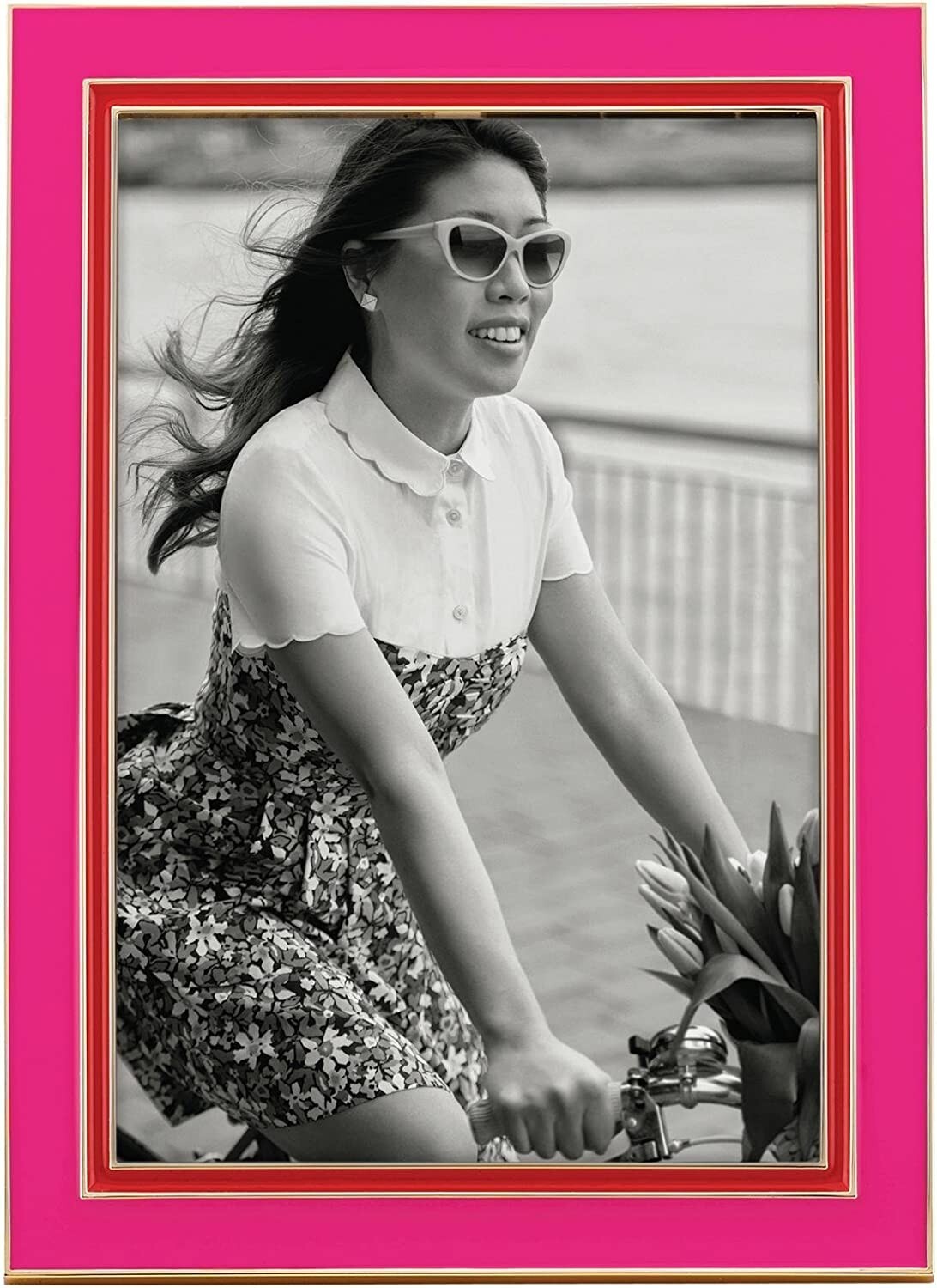 Kate Spade New York Portland Place Frame, Pink/Red, 5 x 7 New