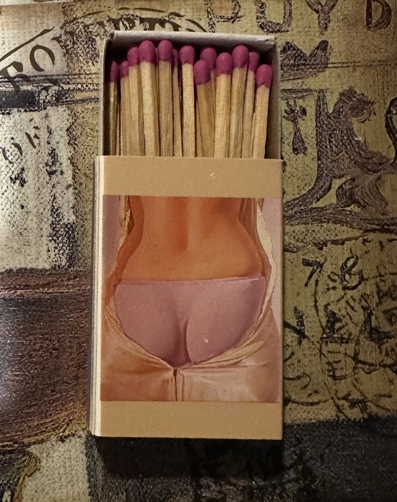 Vintage Speed Art Museum Matchbox John Kacere Light Purple Panties 1971 Art