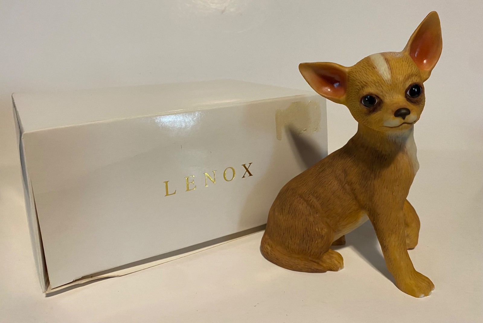 Lenox Chihuahua Dog Figurine Porcelain Handcrafted 2003 New in Box