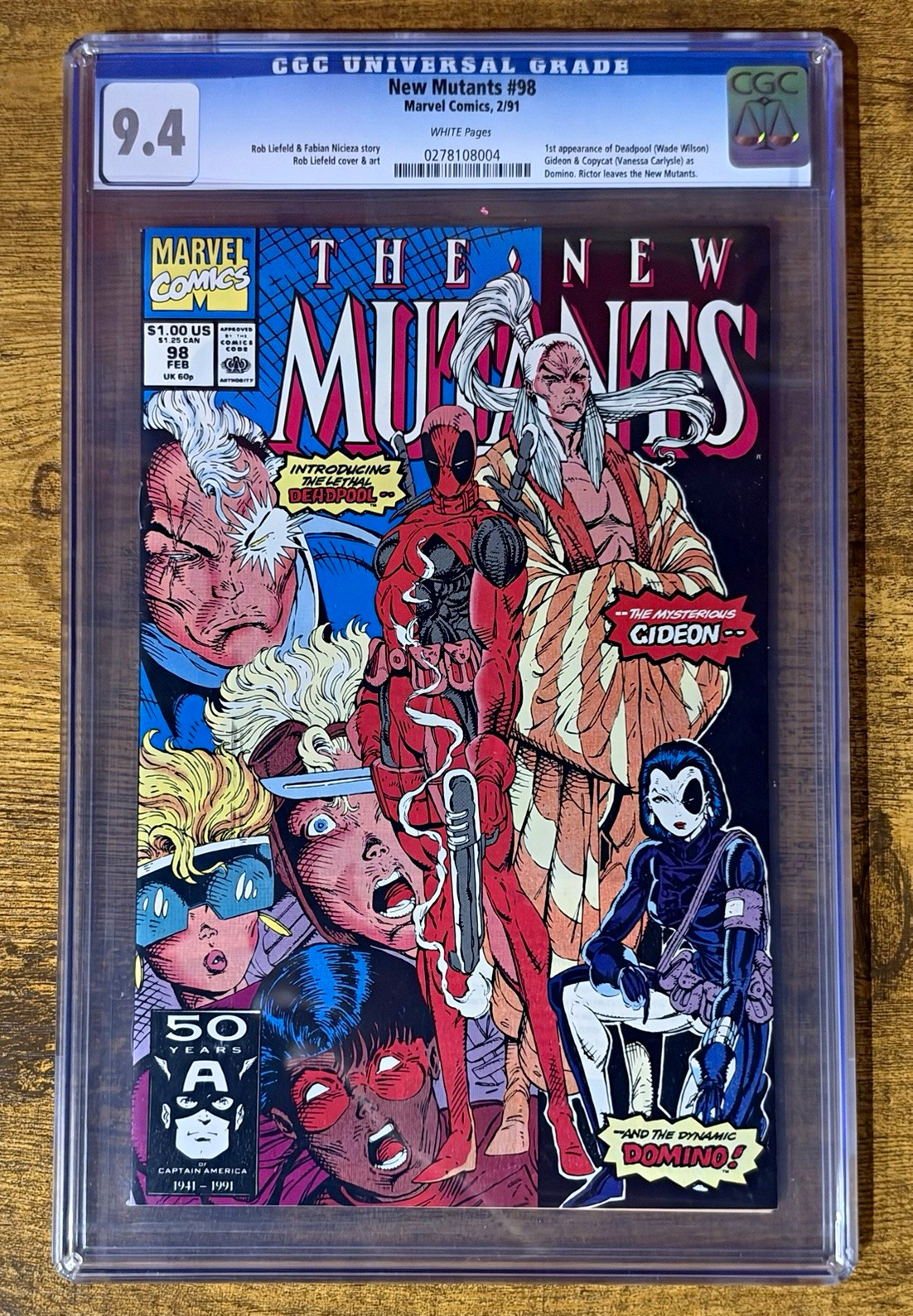 The New Mutants #98 | CGC 9.4 | 1st App of Deadpool | Marvel, 1991