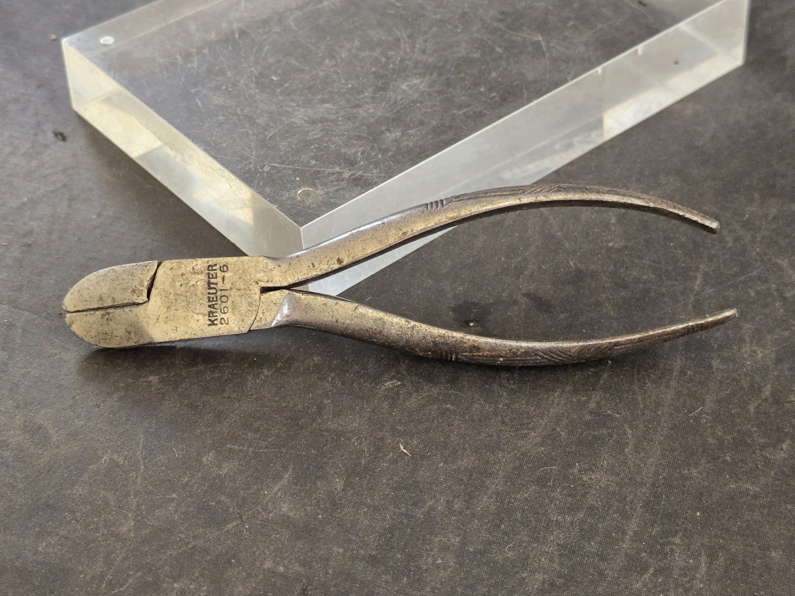 Vintage Kraeuter 2601-6 Diagonal Wire Cutting Pliers Tooled Handles 6\