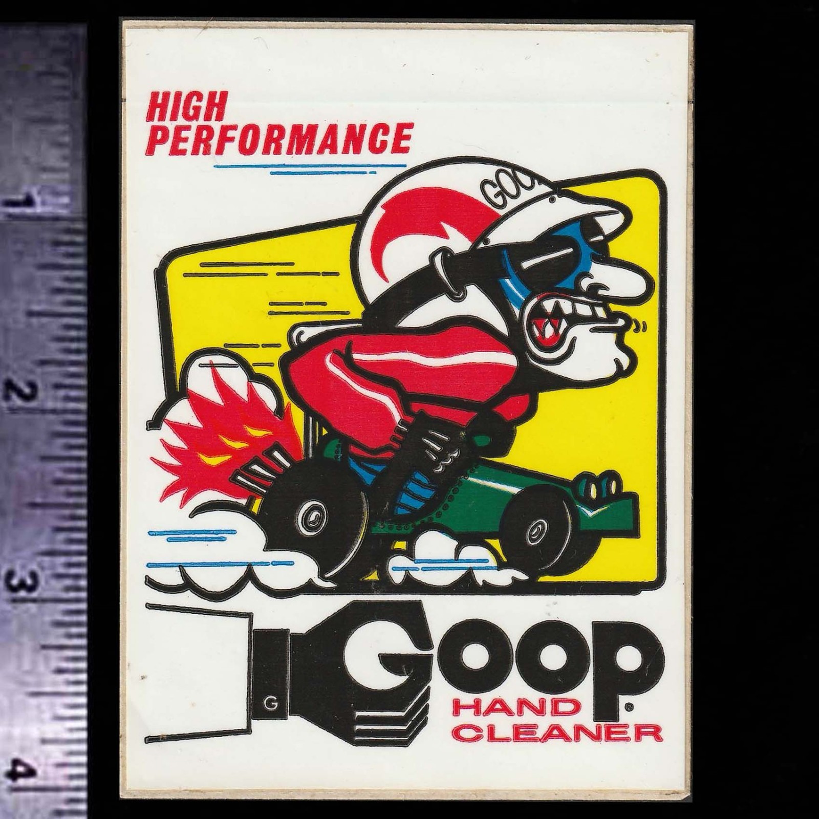 GOOP Hand Cleaner - Original Vintage 1960's 70's Racing Decal/Sticker