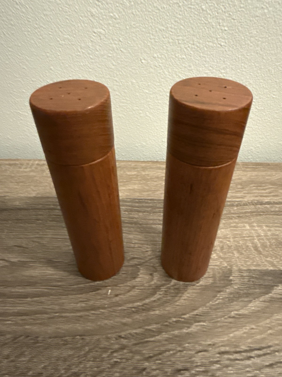 Pair of Vintage Söwe Konst Sweden Teak Shakers MCM Scandinavian Modern 1960s
