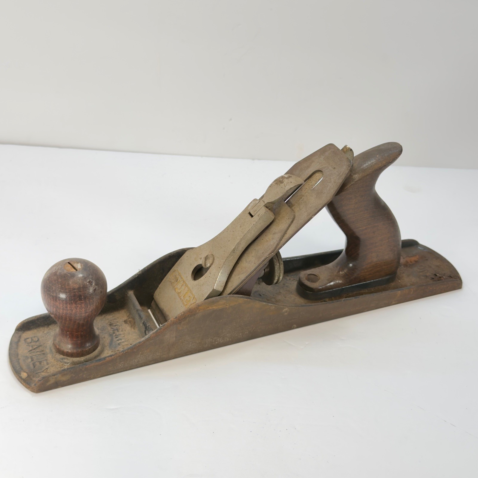 Stanley Bailey No 5 Vintage 14 Inch Jack Hand Plane Woodworking Smooth Sole