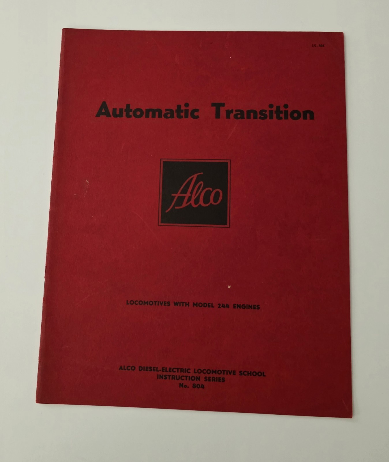 Alco Diesel Model 244 Automatic Transition Instructions