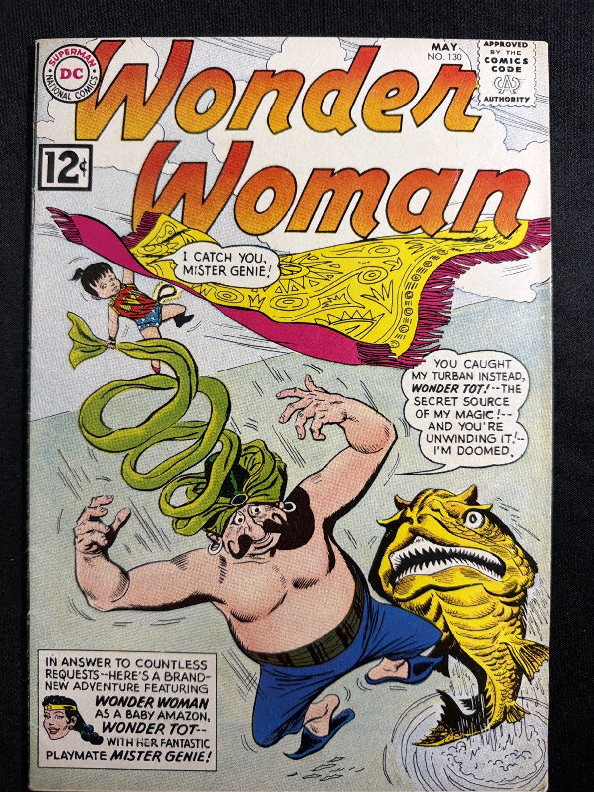 Wonder Woman #130 1962 DC Comics Vintage Silver Age 1st Print Fine *A19