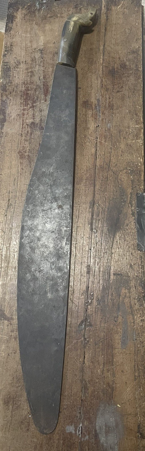 Antique Vintage Philippine Bolo Machete Blade Stamped P.G. Antique Vintage Philippine Bolo Machete Blade Stamped P.G.