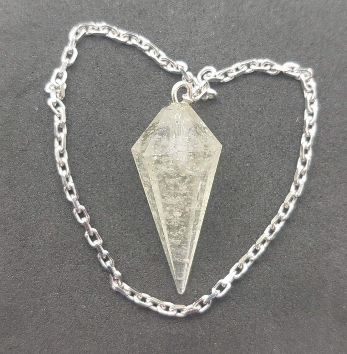 Libyan Desert Glass LDG Pendulum 3.5gr/17.5Ct Beautiful faceted stone