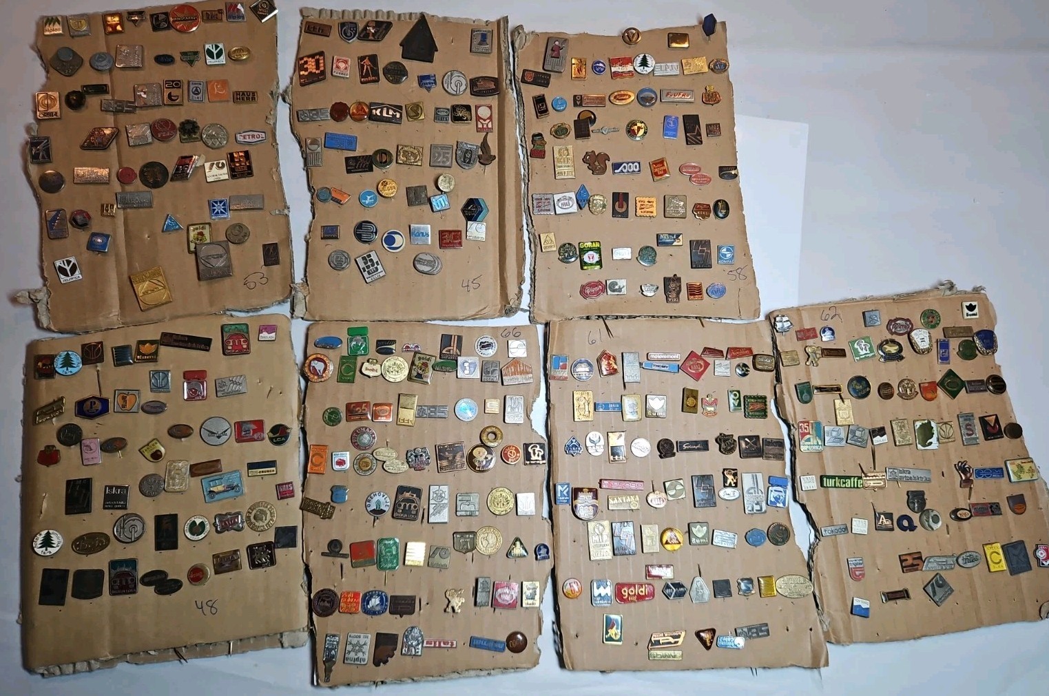 615 Vintage Yugoslav Advertising Enamel Lapel Pin Collection Slovenia Croatia Se