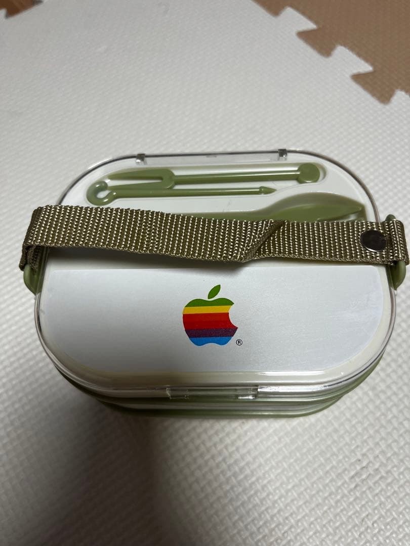 Vintage Apple Computer Rainbow Logo Lunch Box Brand New in Box Retro Rare