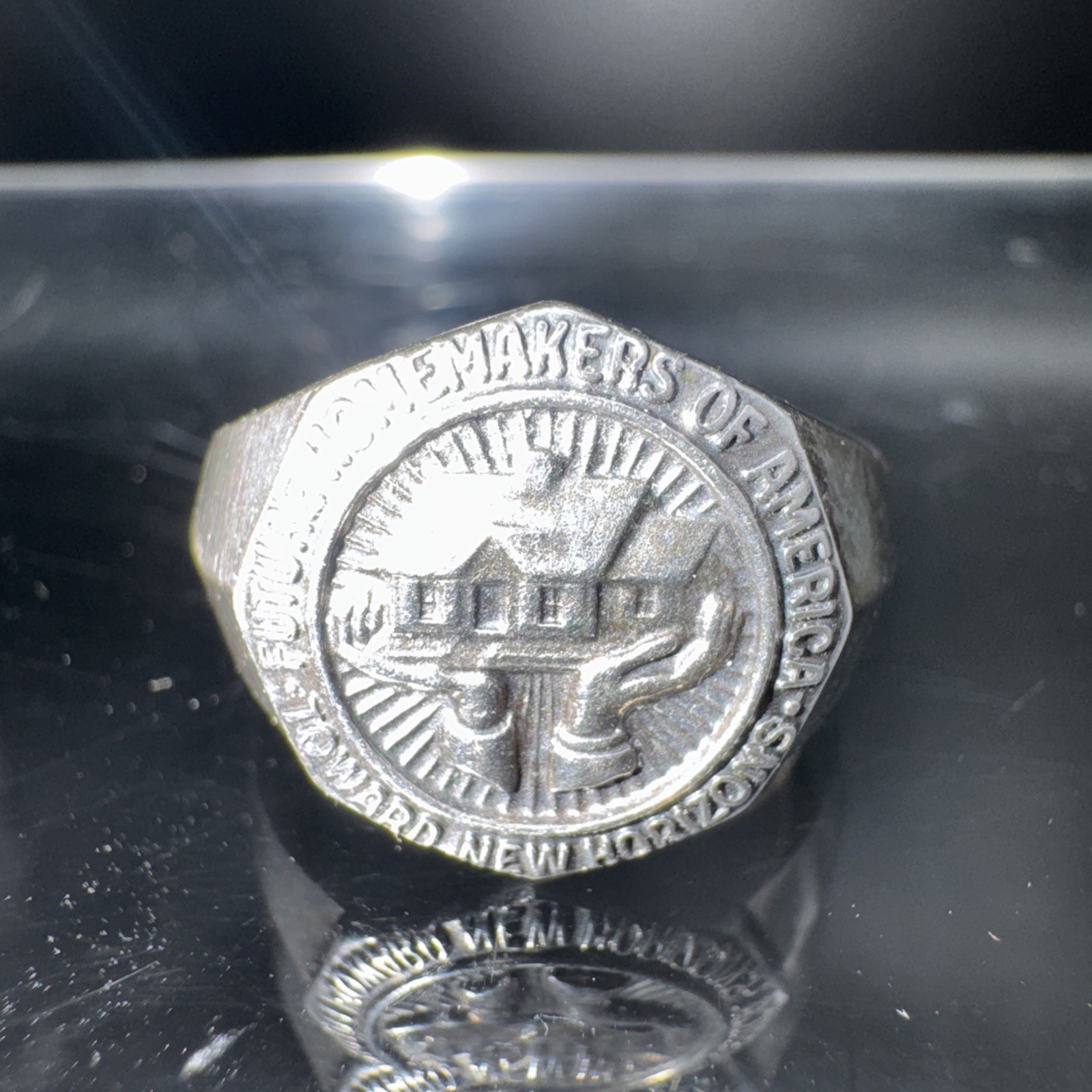 Balfour Vintage FHA Future Homemakers of America Sterling 925 Ring Size 7 3/4