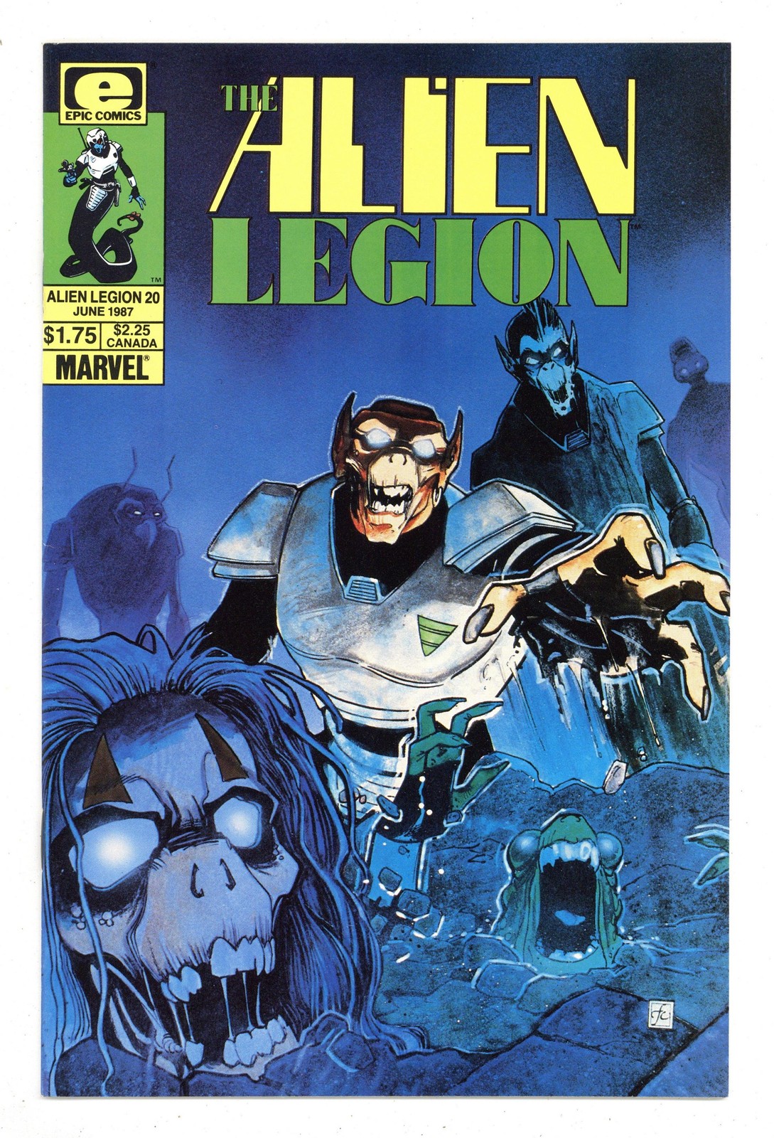 Alien Legion #20 VF 8.0 1987