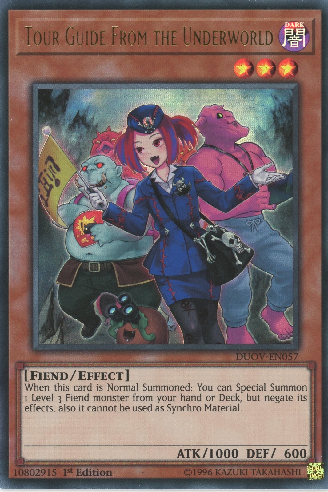 Yugioh Tour Guide From The Underworld DUOV-EN057 Ultra Rare 1st Edition LP