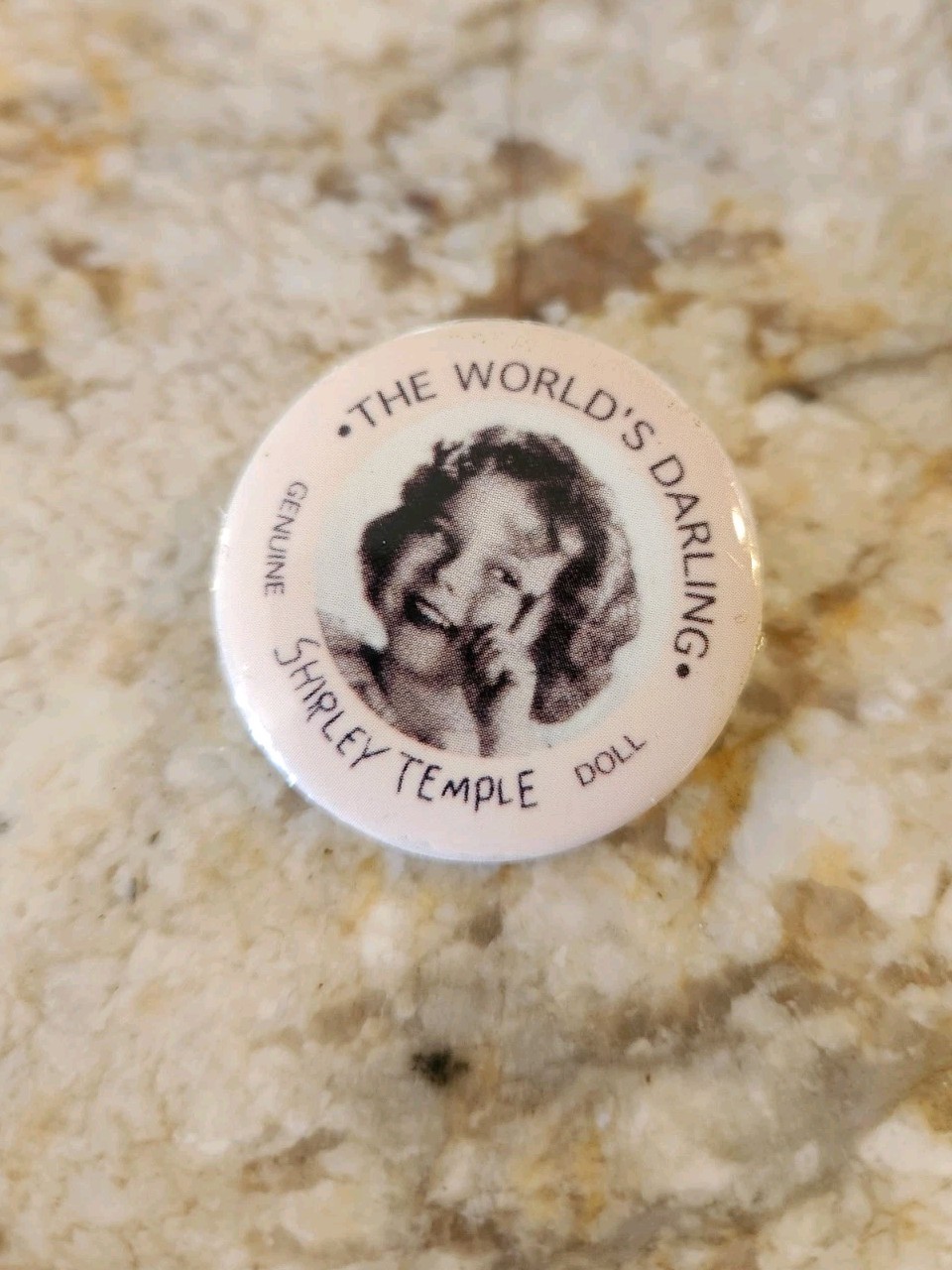 Original Ideal 1930 The World’s Darling Shirley Temple Doll Pinback Button