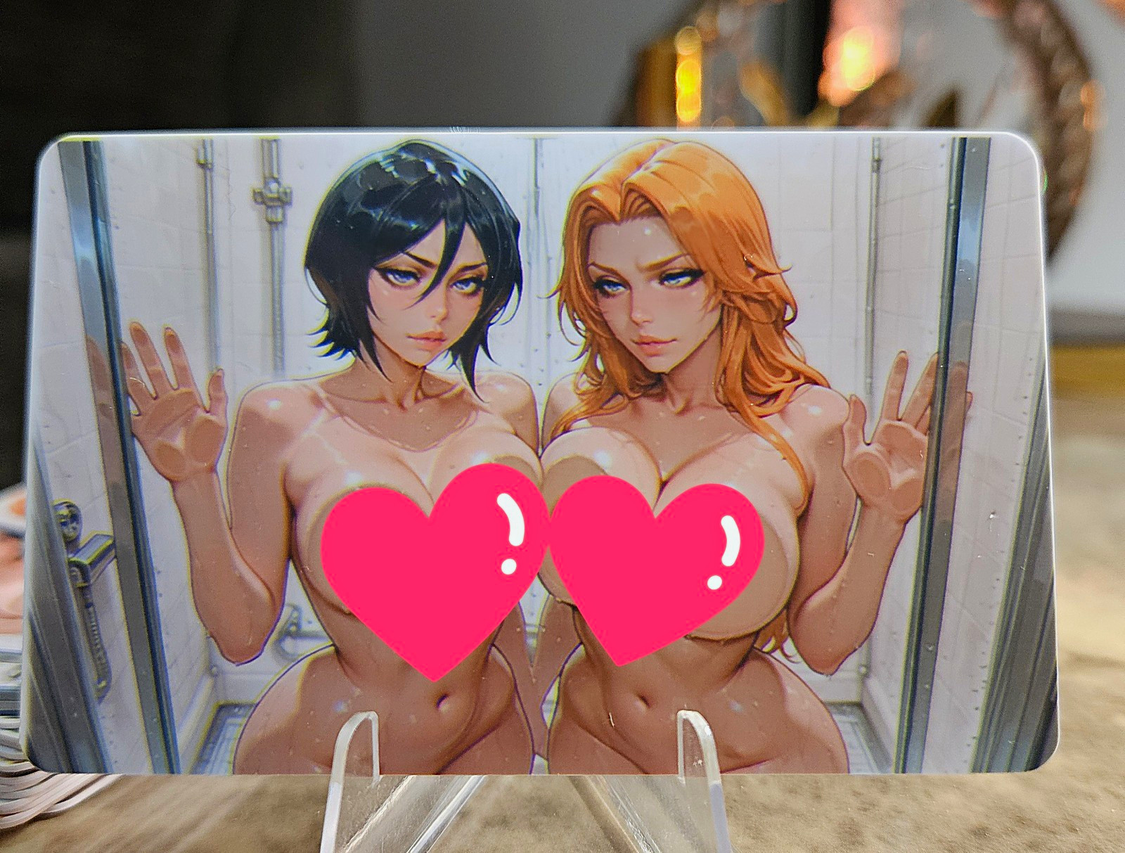 Rangiku & Rukia Plastic Waifu Trading Card Bleach