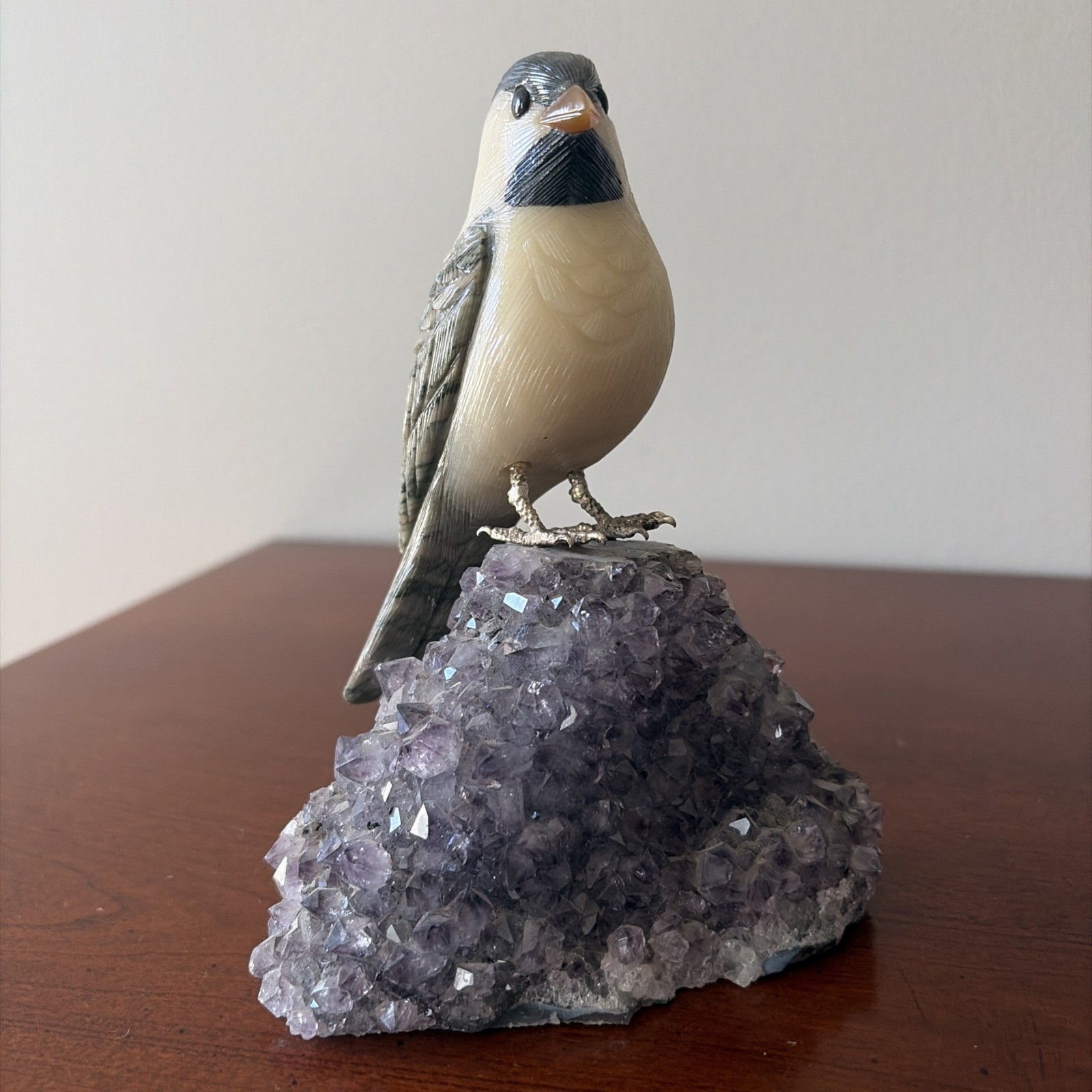 American Goldfinch on Amethyst 6
