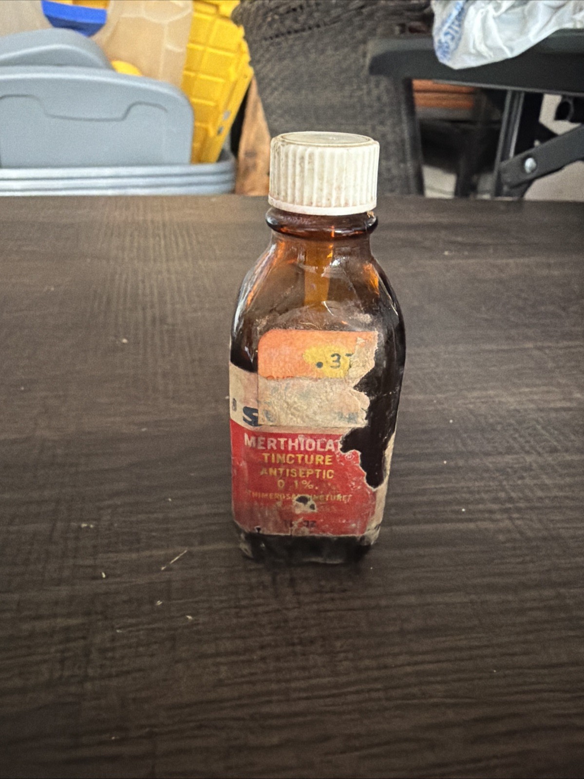 VTG Tincture Merthiolate Amber Glass Bottle 1 Oz Nashville CMC inc