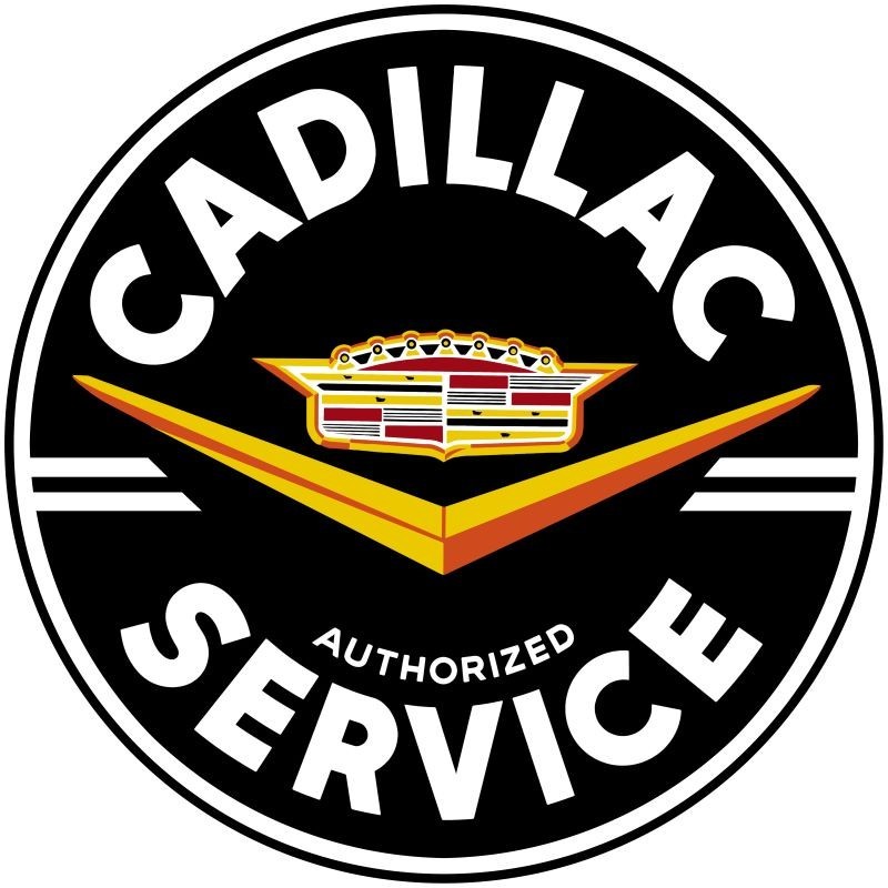 Cadillac Automobile Authorized Service NEW METAL SIGN: 12\