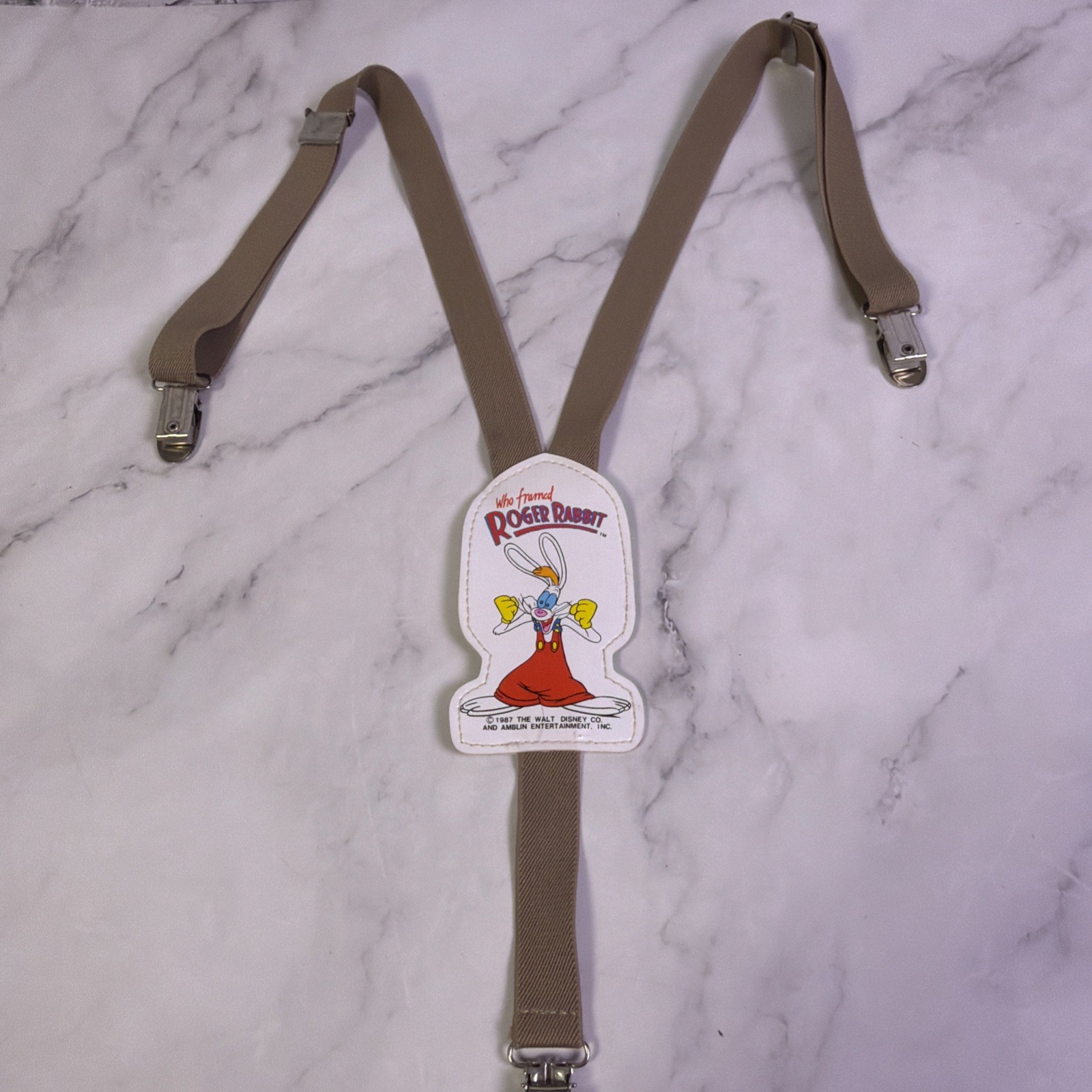 Vintage 1987 “Who Framed Roger Rabbit” Kids Suspenders