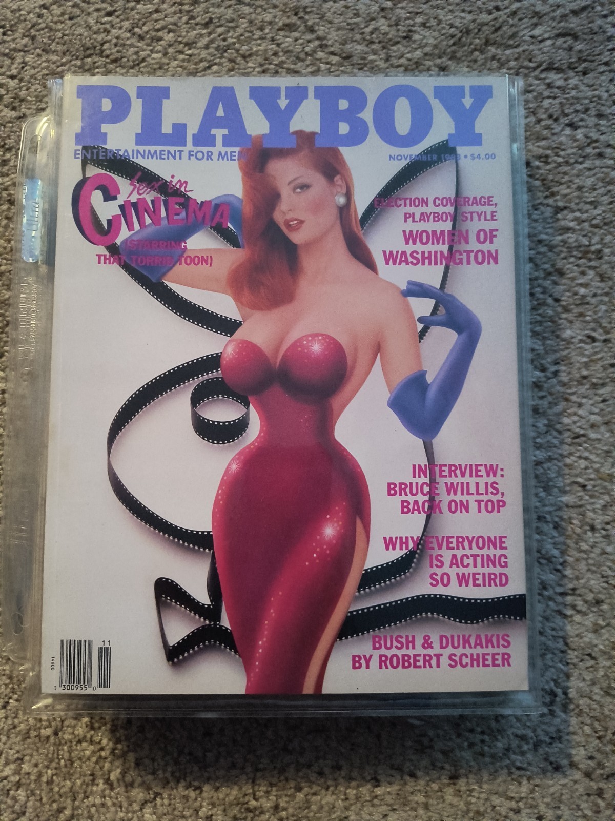1988 Issue Of Playboy Excellent Condition Been In A Slipcover For Years