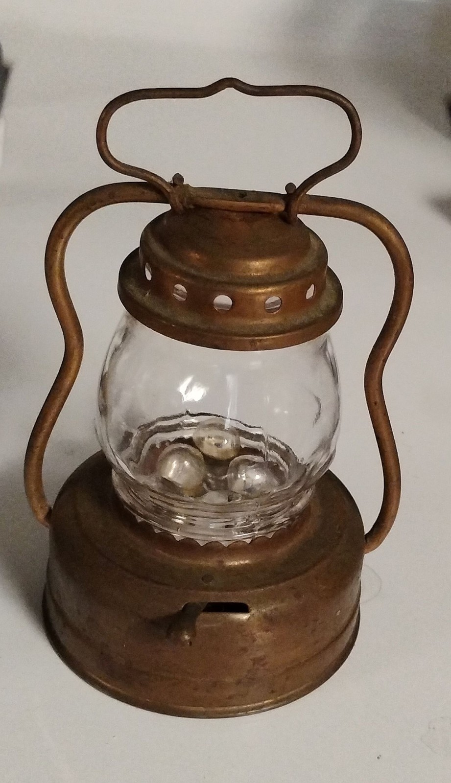 Vintage 1950s Asahi 3-Bulb Battery Powered Lantern Japan READ