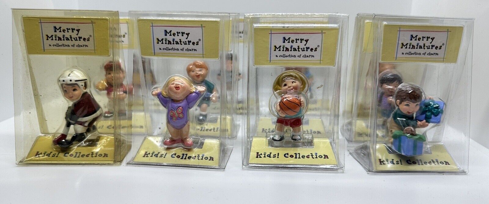 2002 Hallmark Merry Miniatures Kids Collection  SET OF 12 Charms in Orig Package