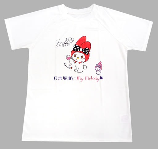 Nogizaka46 x My Melody T-Shirt White Size M 7-Eleven Japan Authentic
