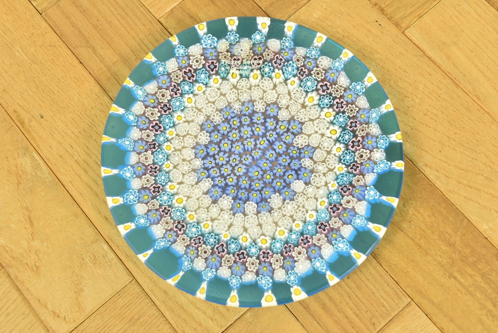 Tiozzo Sergio Murano Glass Plate Venetian Glass 6