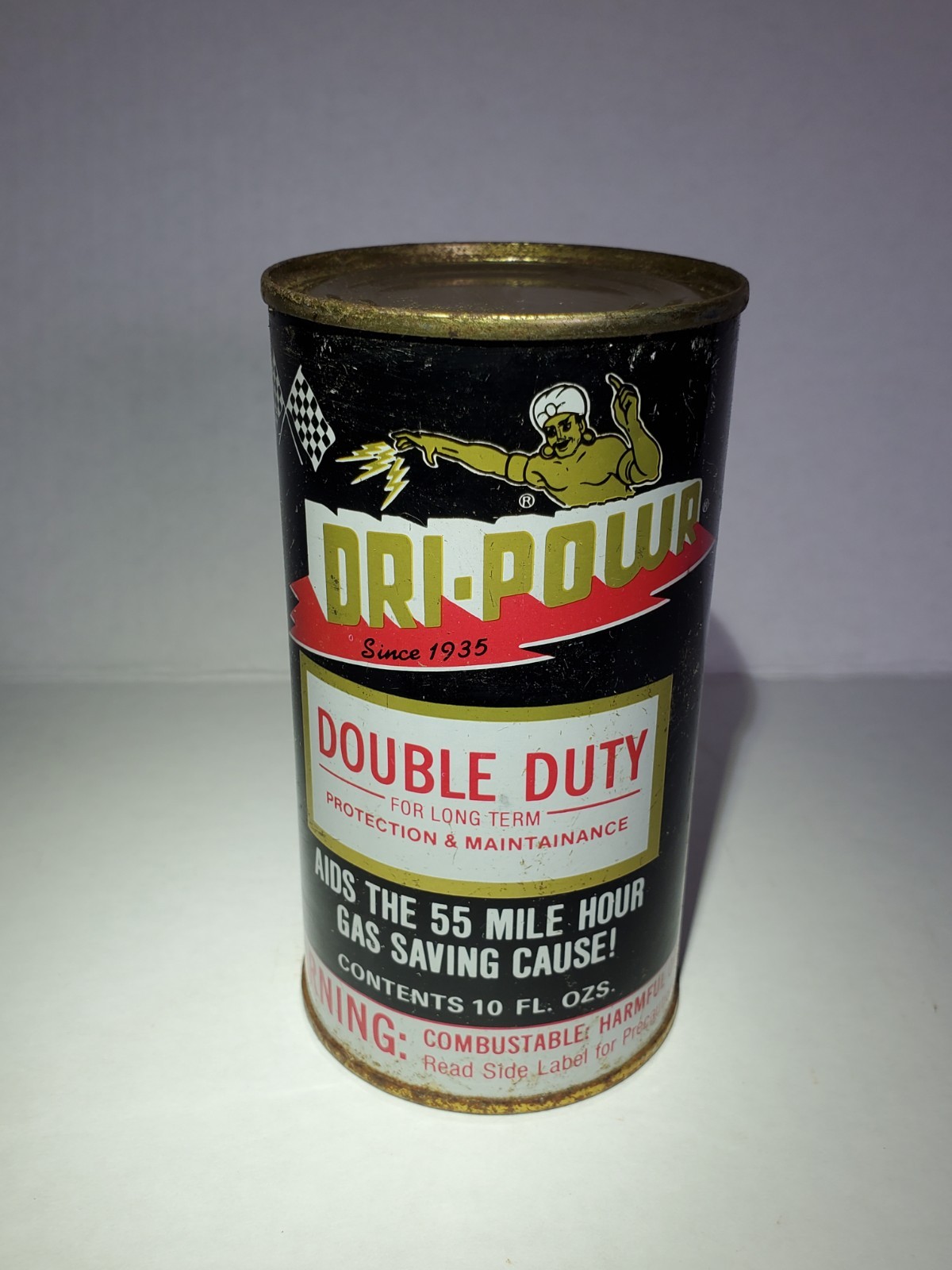Vintage Dri-Powr Double Duty oil 10oz Can  additive Sealed.