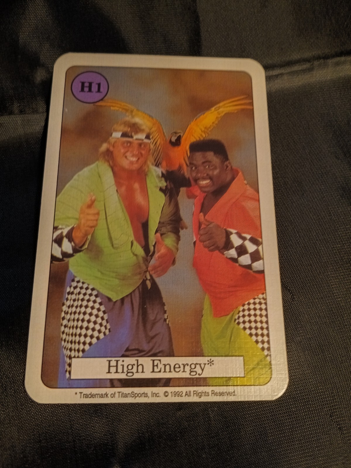 WWF 1992 High Energy* owen hart rookie and koko b ware tag team card 