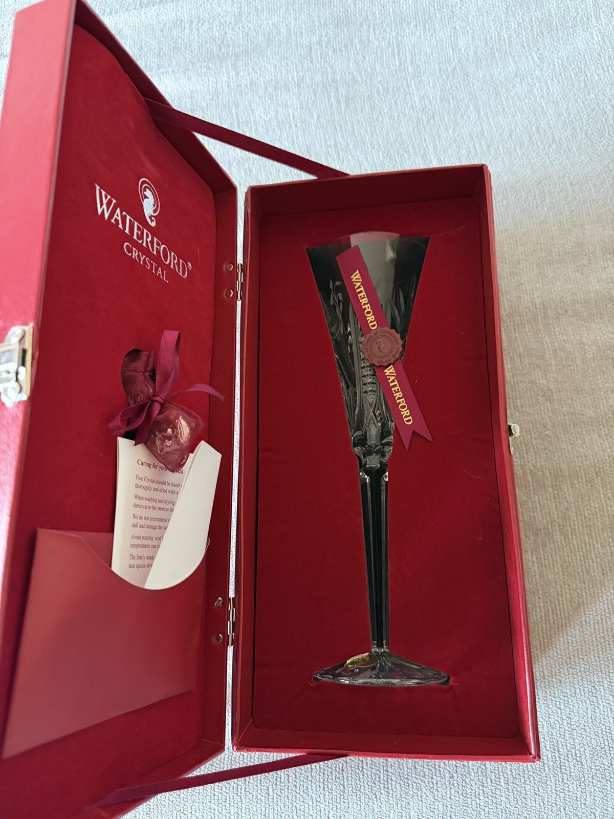 Waterford Crystal 12 Days Of Christmas Partridge Champagne Flute 1st Edition New