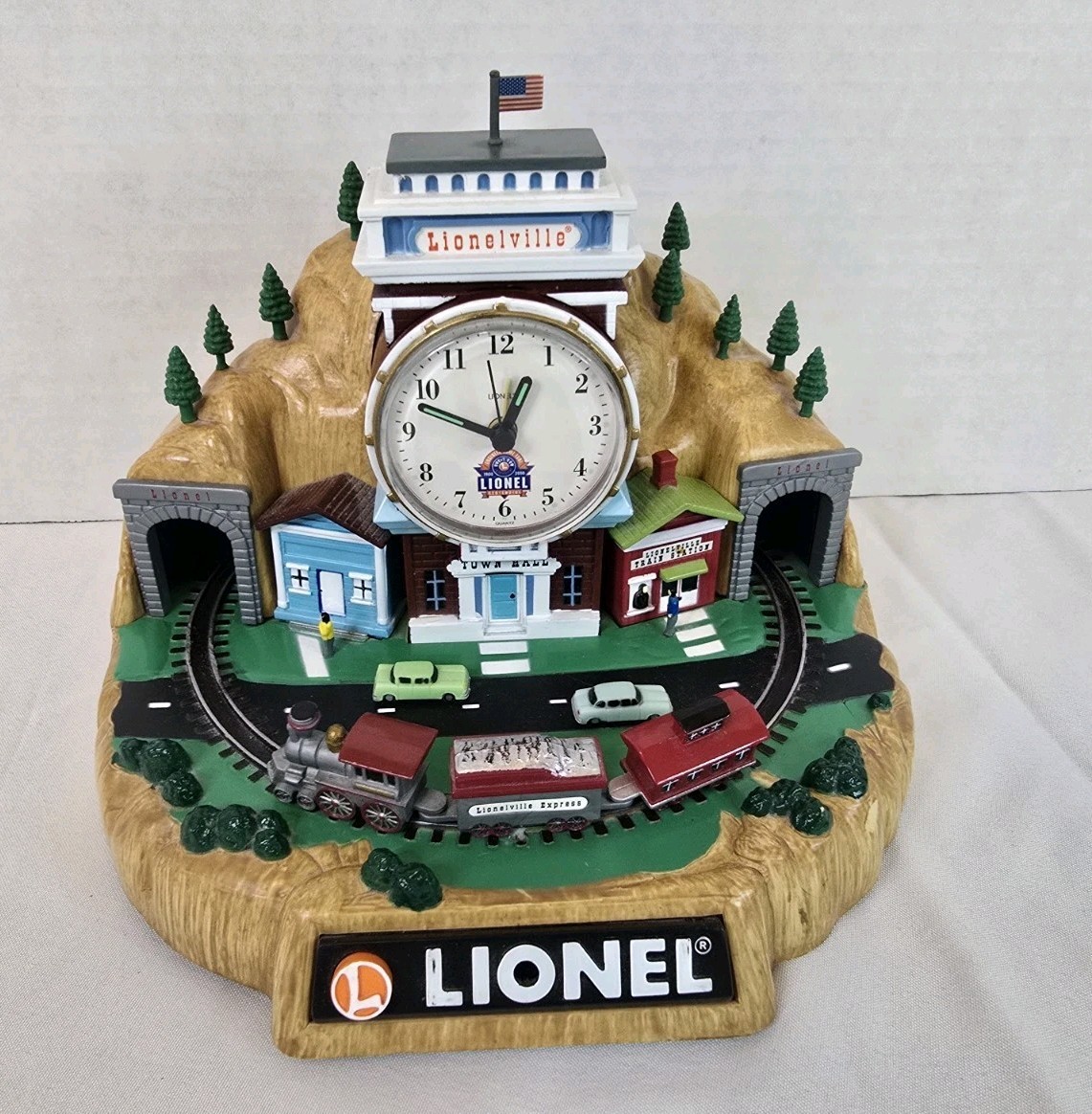 Lionel 100th Anniversary Lionelville Railroad Station Alarm Clock W/ Train *Read Lionel 100th Anniversary Lionelville Railroad Station Alarm Clock W/ Train *Read