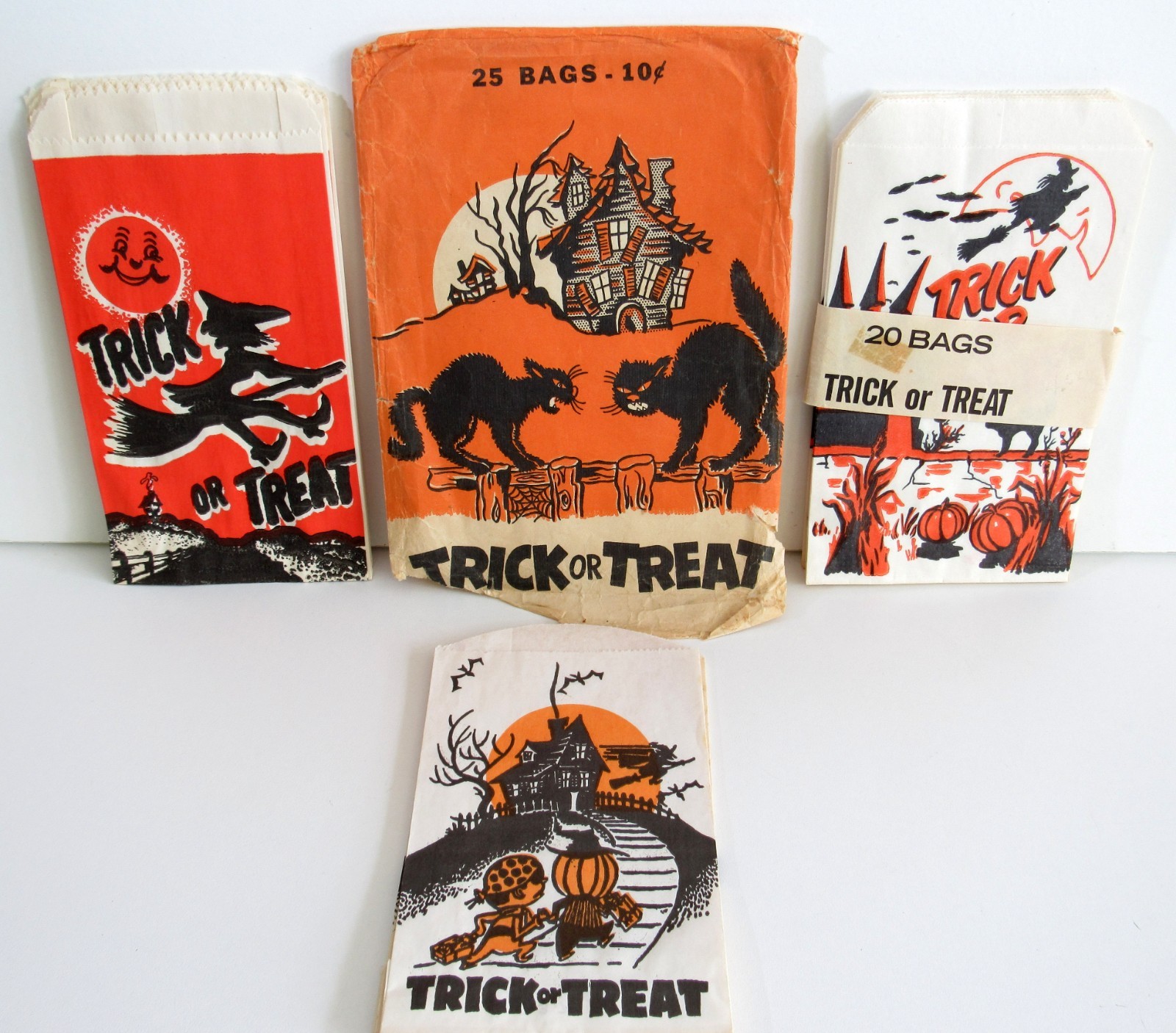 41 Vintage Halloween Trick or Treat Small Bags - Unused - 