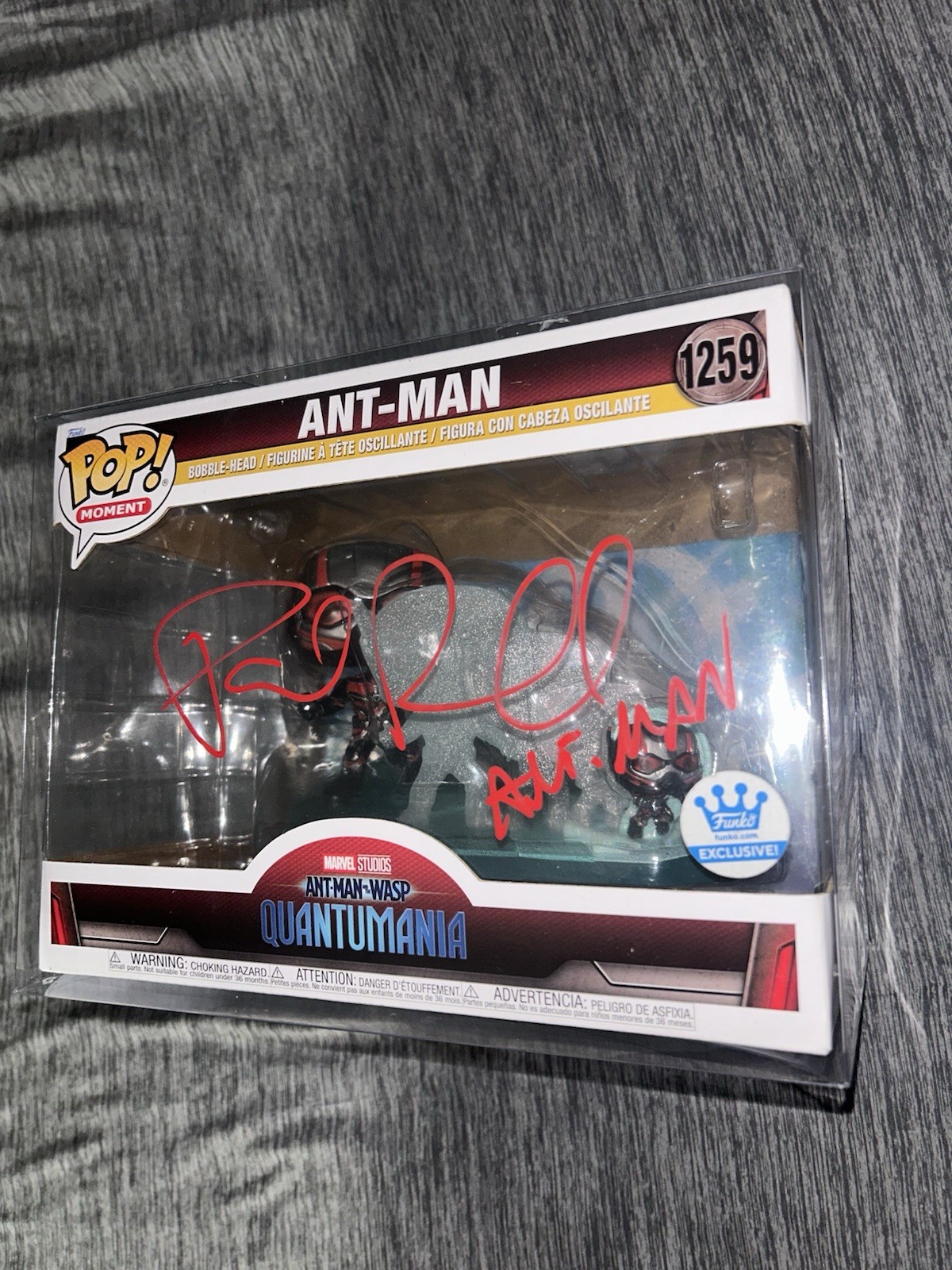 Signed Funko Pop Marvel Ant Man Paul Rudd Jsa Verified Avengers Character Name