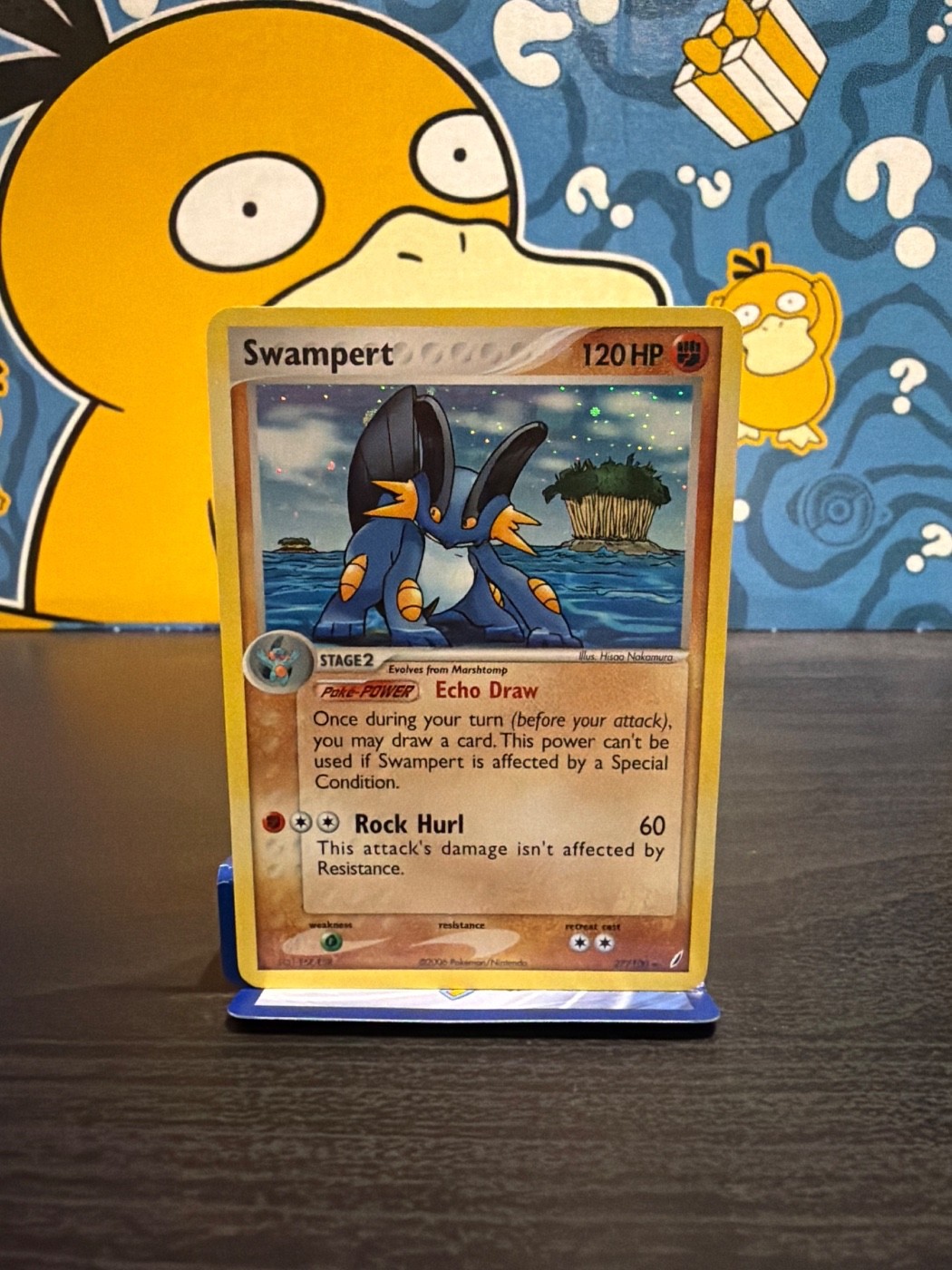 Pokemon Swampert 27/100 EX Crystal Guardians Holo Rare LP