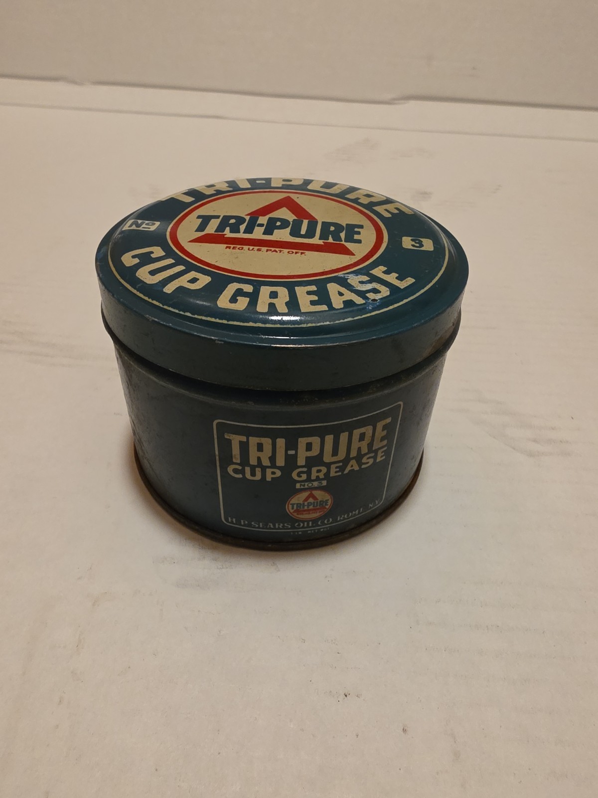 👍 Sears Oil Tri-Pure Grease Cup Vintage 1920'S. + 100 Year Old Collectable 