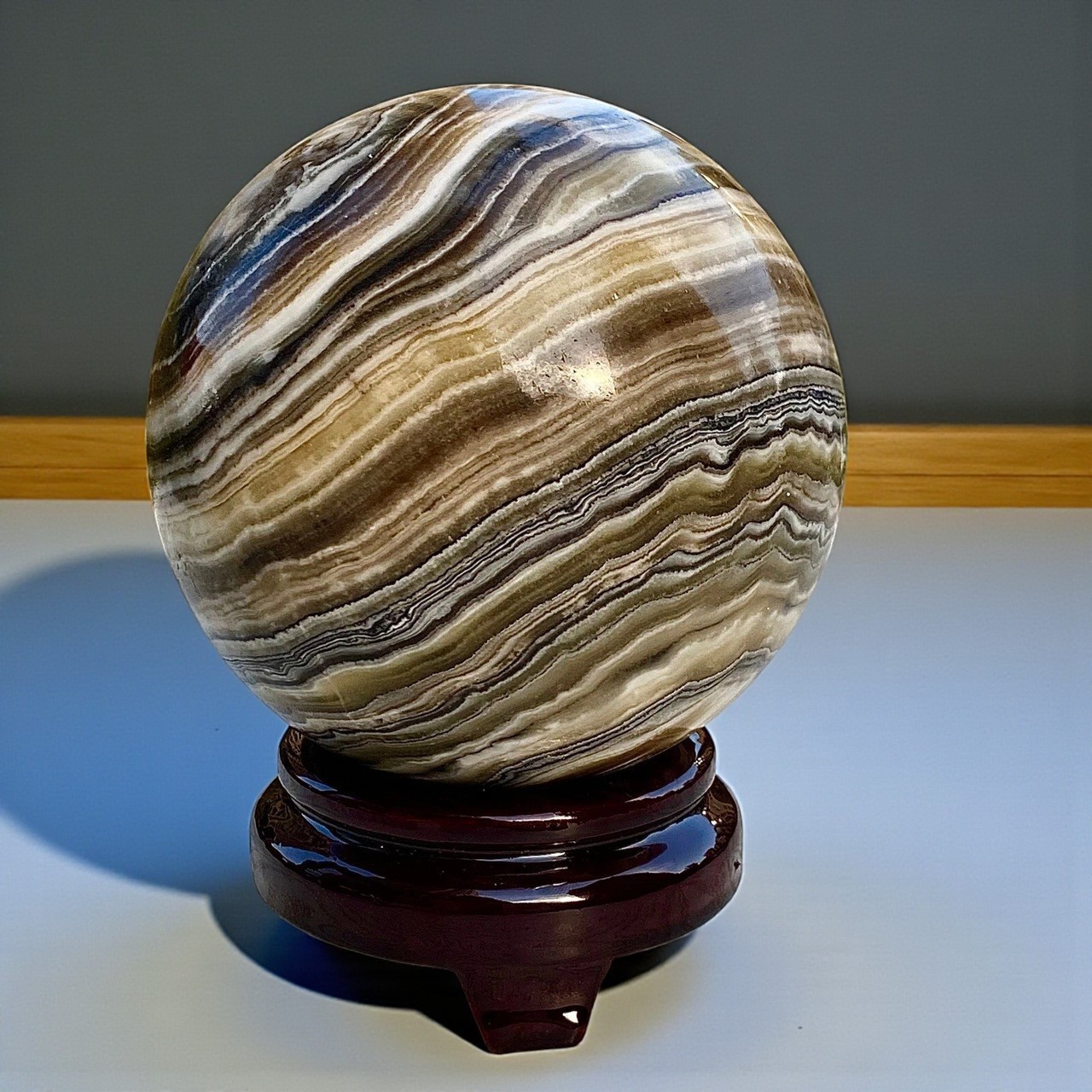 Large 100MM Zebra Quartz Crystal Sphere Healing Crystal Ball For Home Decorative