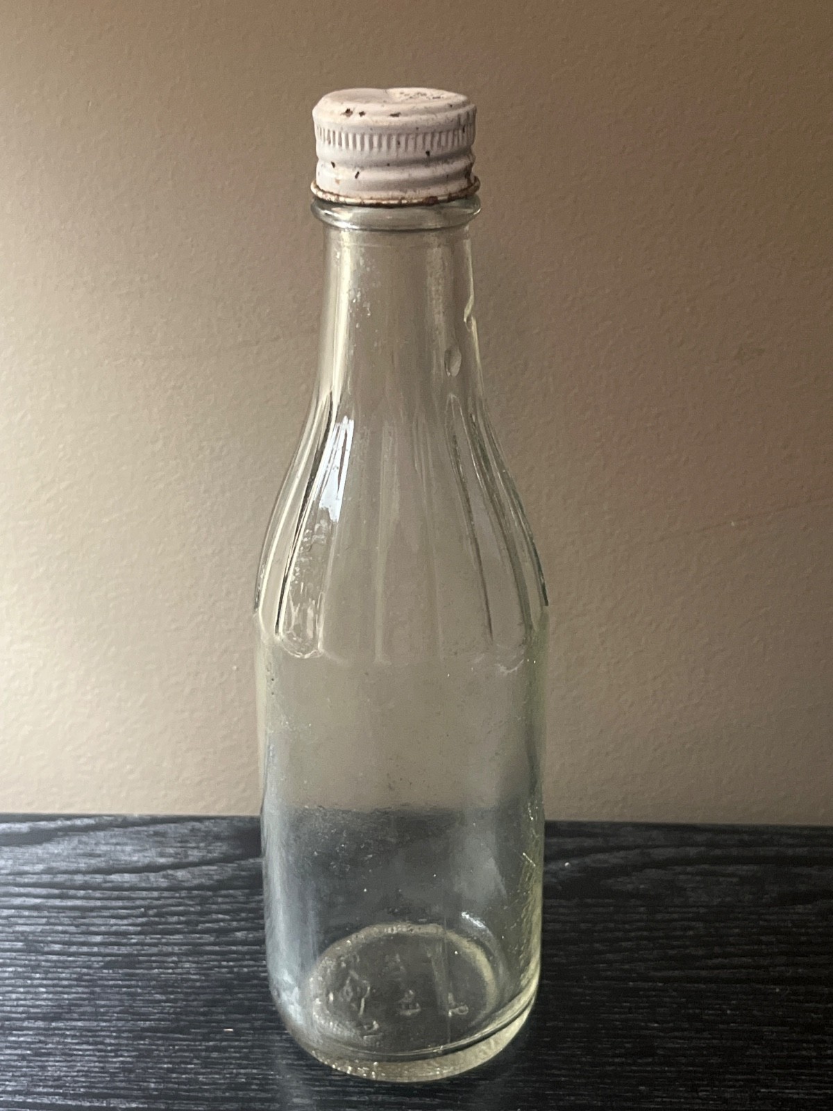 Vintage 1940s Condiment Bottle In Excellent Condition With Lid