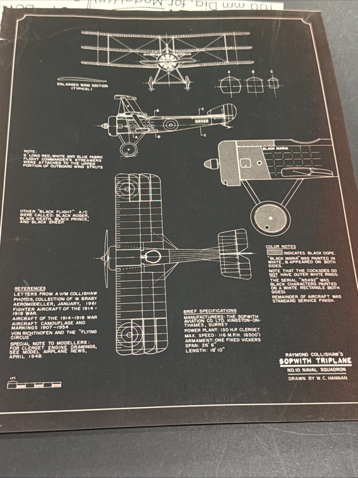 Vintage Free Flight & Scale Aircraft Plan Lot - Cleveland, Walt Mooney, Hannan